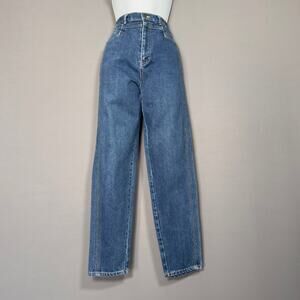 GITANO Vintage 80s 90s Tapered Blue Denim Mom Jeans Size 6